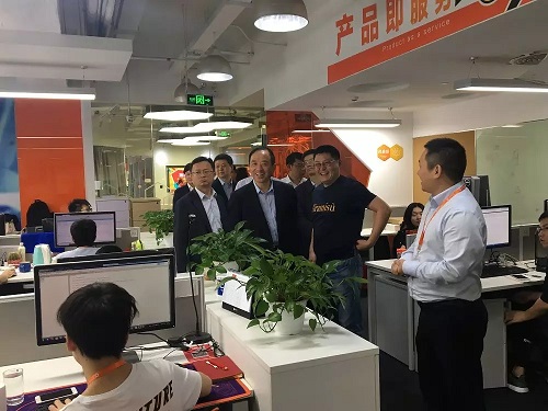 徐州市政府领导莅临盒子科技考察， “创业精神谷”项目获赞